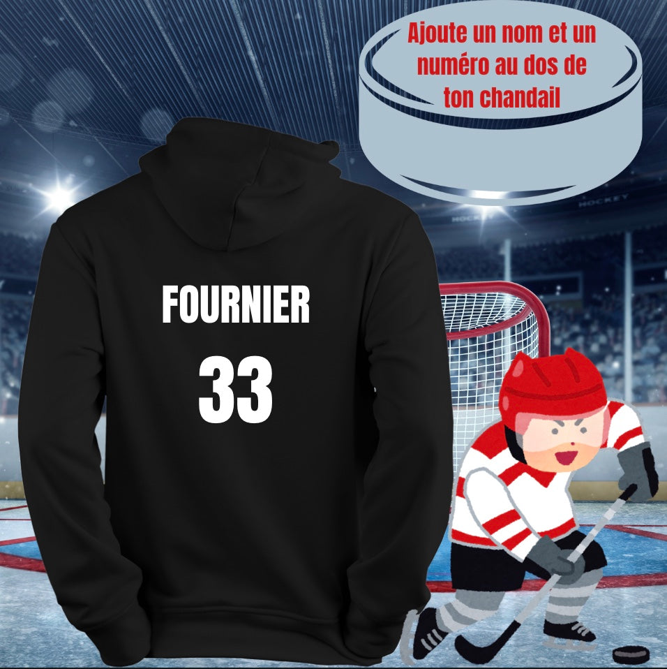 Hoodie - Manger, Dormir, Hockey, Répéter