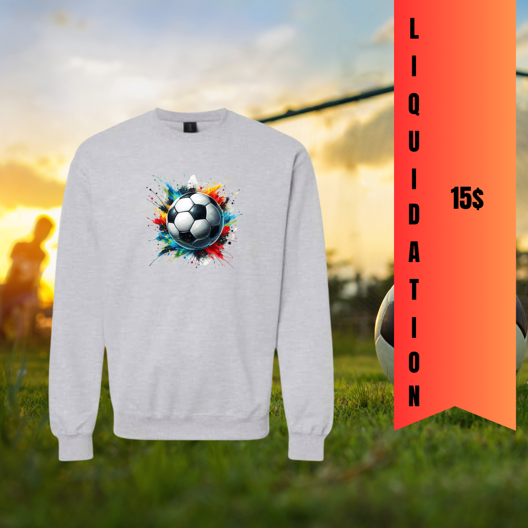 Coton ouaté sans capuchon soccer à 15$