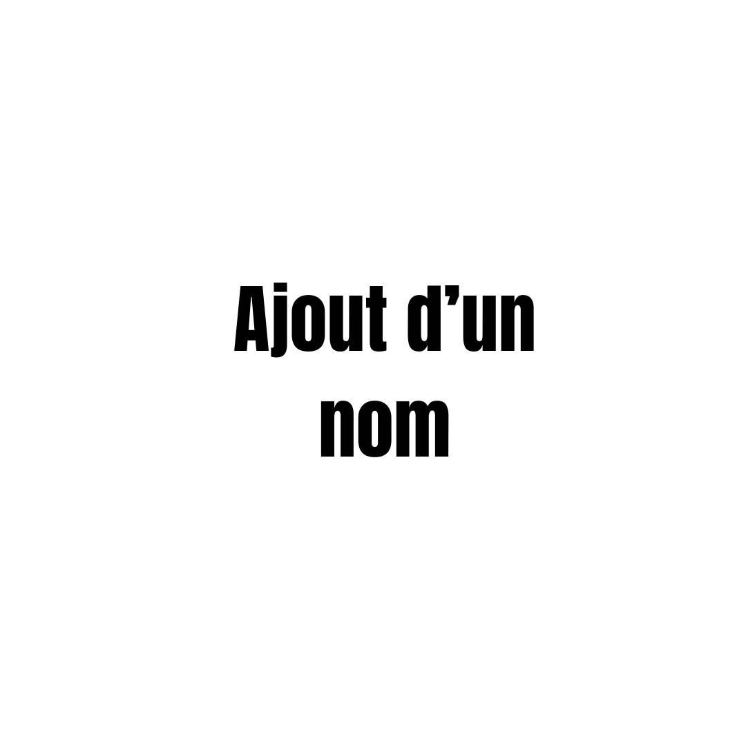 Ajout option (Nom, Numéro, Manche)