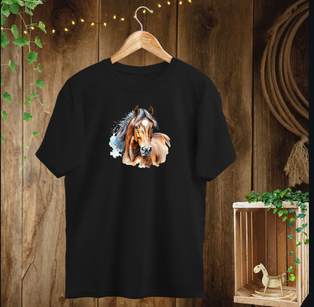 T-Shirt - Cheval romantique