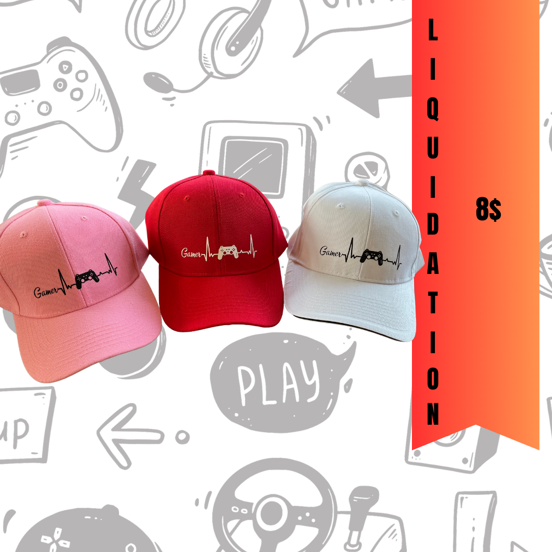 Casquettes - Gamer à 8$