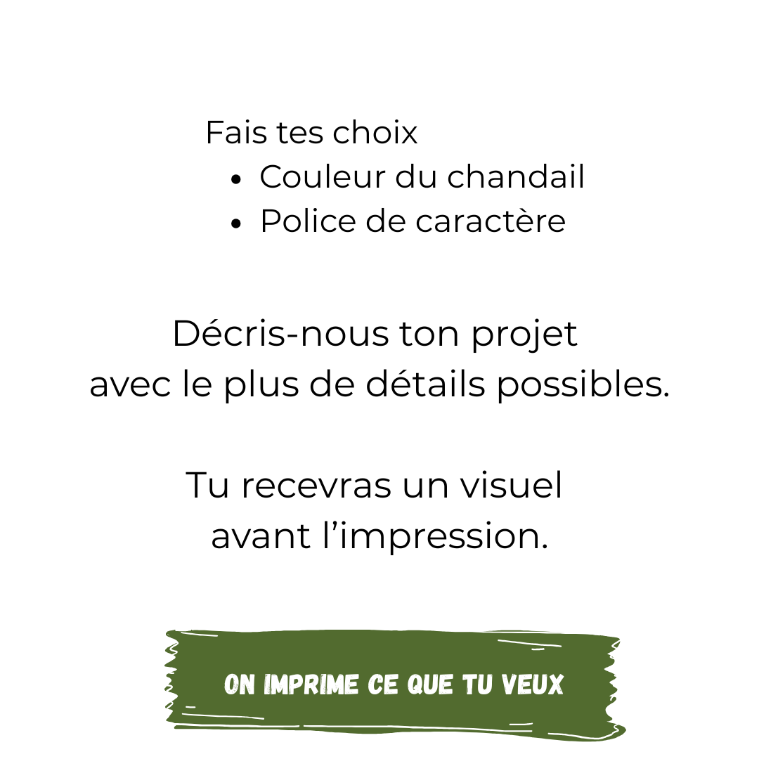Hoodie personnalisé