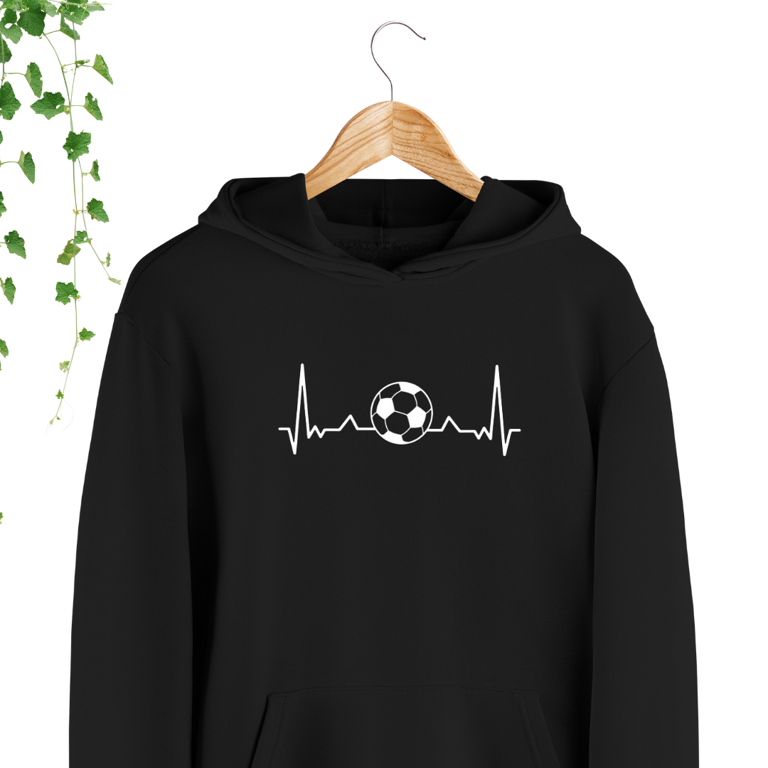 Hoodie - Ligne du cœur Soccer