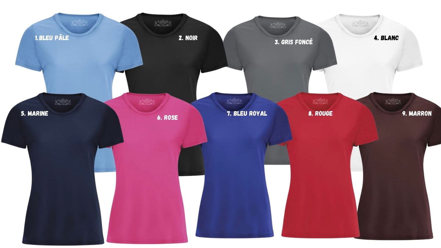 choix couleurs dryfit coupe fille bon pasteur