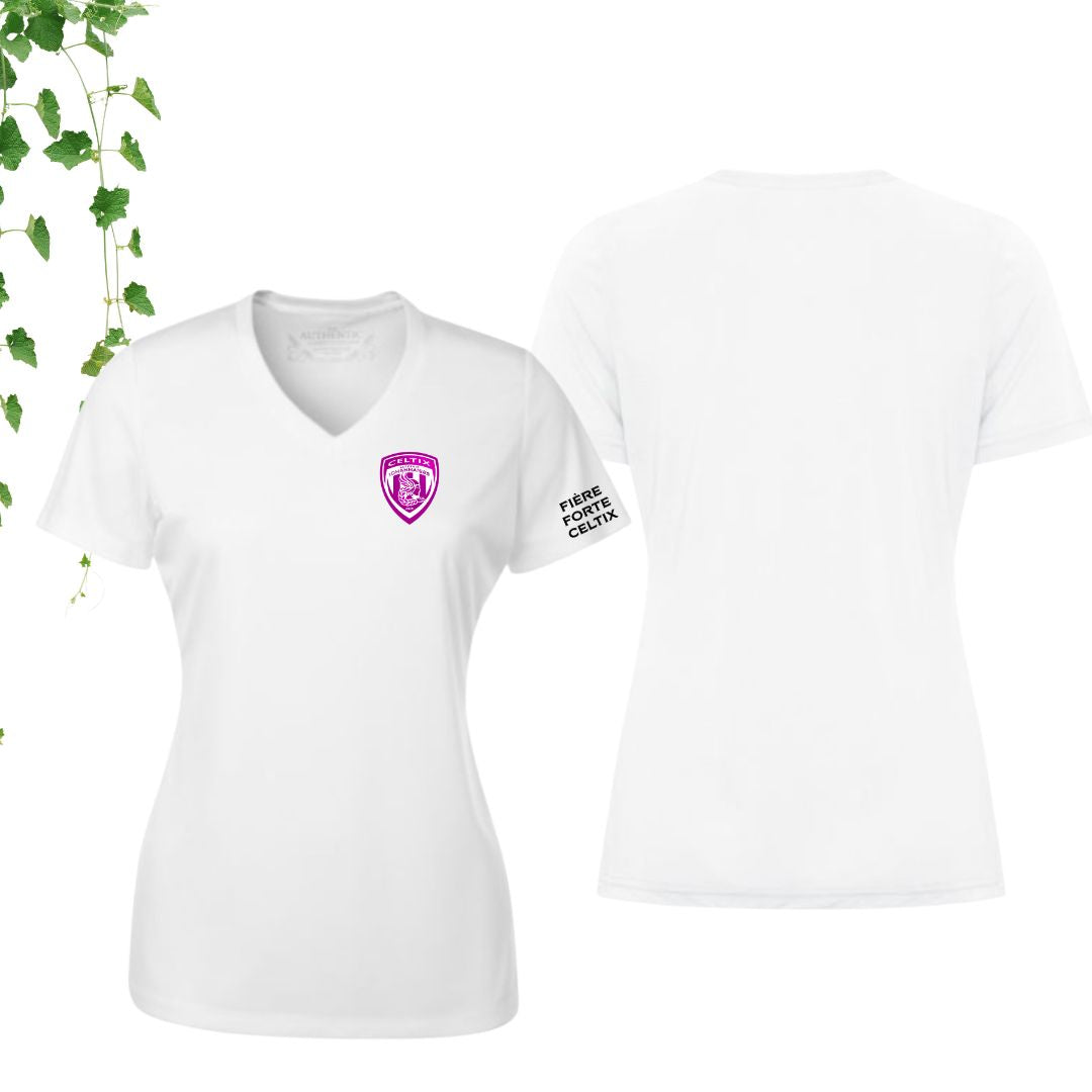 Dryfit coupe fille col en V | Johannaises - Modèle 1