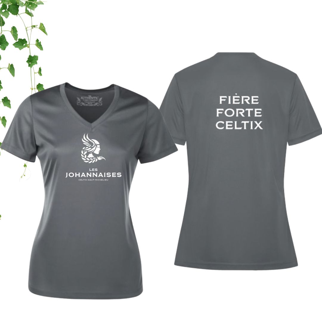 Dryfit coupe fille col en V | Johannaises - Modèle 3