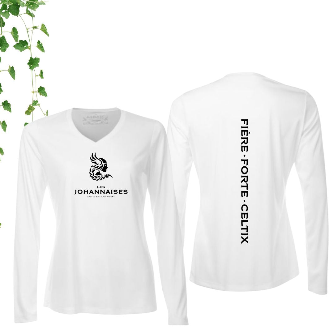 Dryfit coupe fille manches longues | Johannaises - Modèle 12