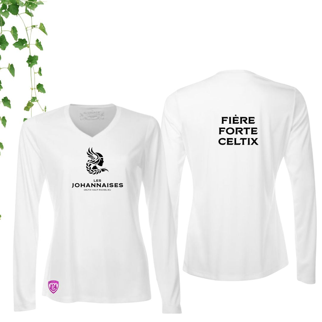 Dryfit coupe fille manches longues | Johannaises - Modèle 10