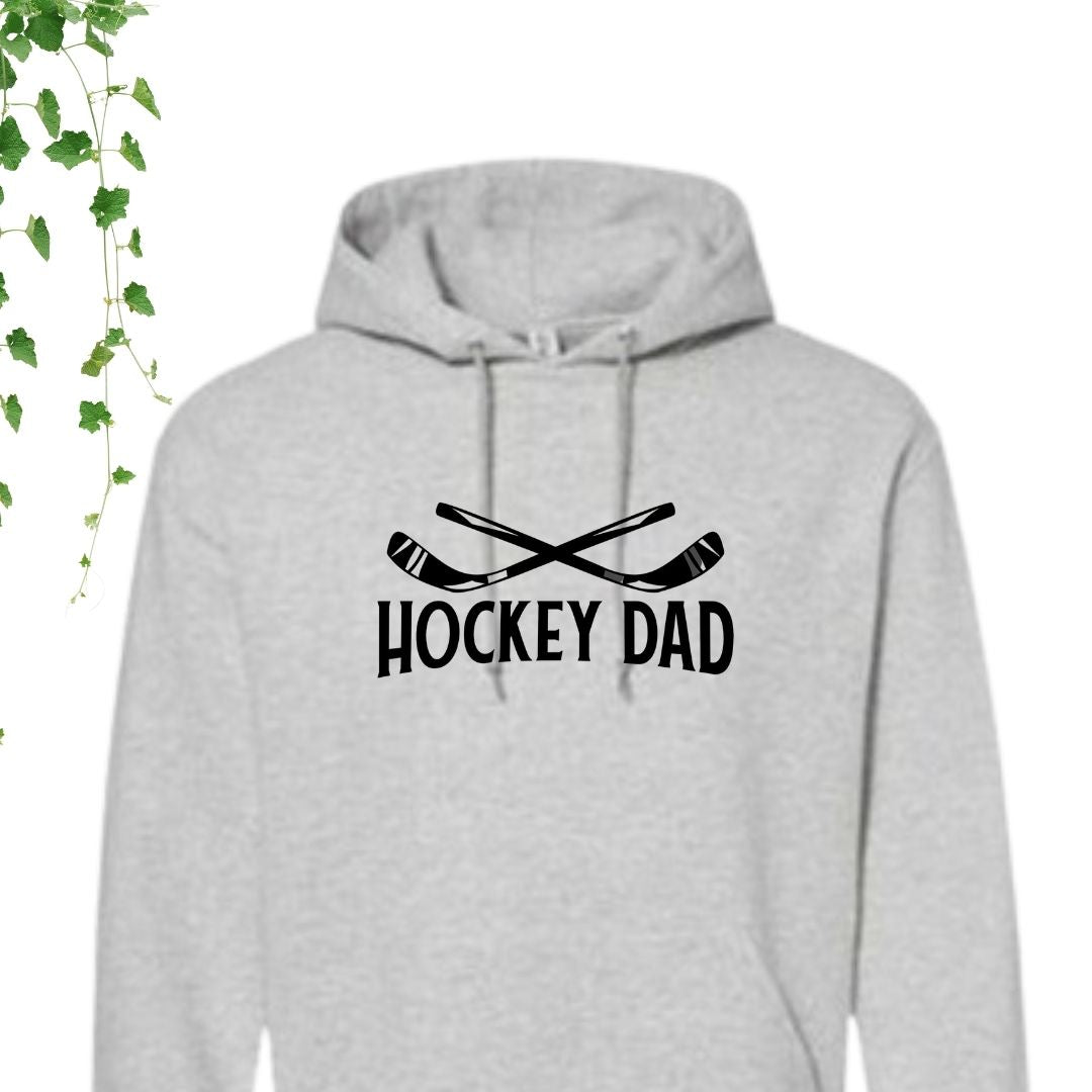 hoodie gris hockey dad