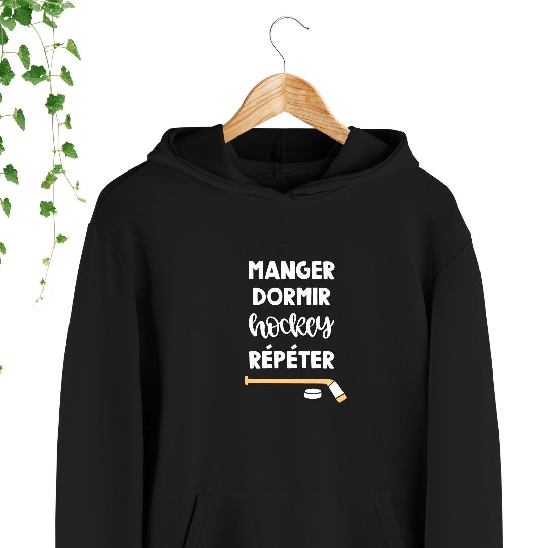 hoodie manger dormir hockey répéter