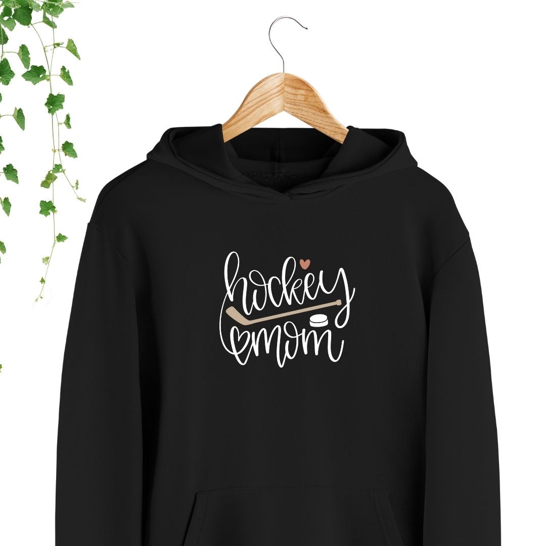 hoodie noir hockey mom