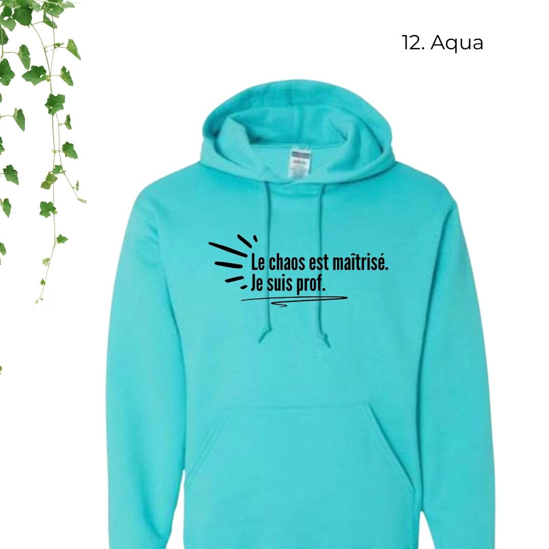 coton ouaté aqua pour enseignant le chaos est maîtrisé je suis prof