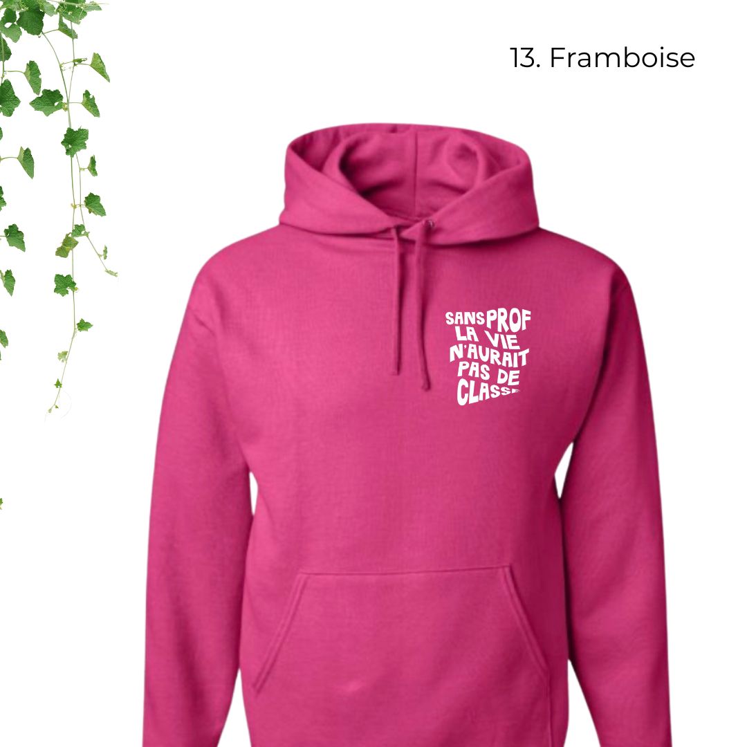 hoodie rose pour enseignants sans prof la vie aurait pas de classe