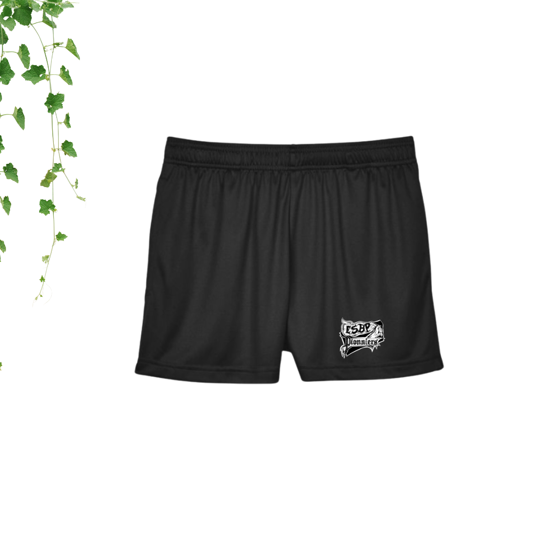 short coupe fille bon pasteur logo noir et blanc