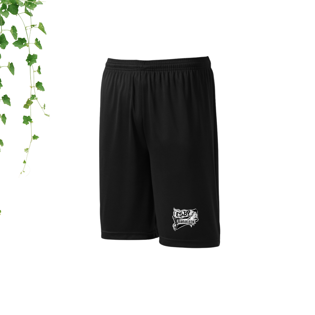 short unisexe bon pasteur logo noir blanc
