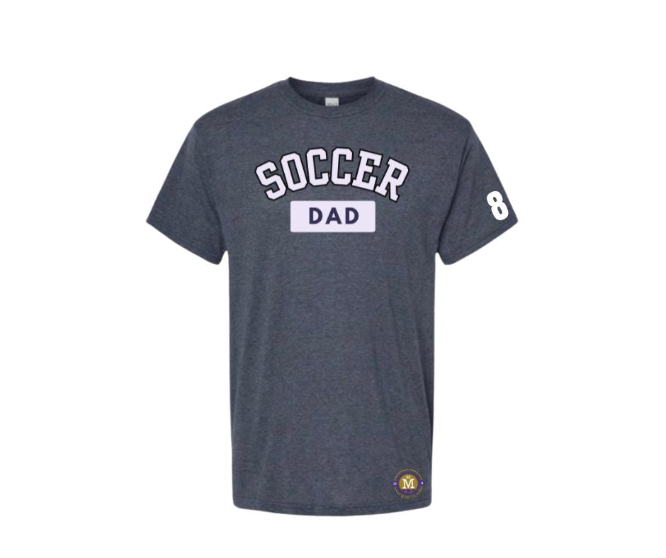 T-Shirt As montis soccer dad bleu