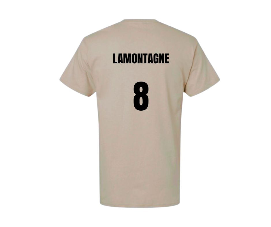 T-Shirt personnalise dos As montis soccer dad sable