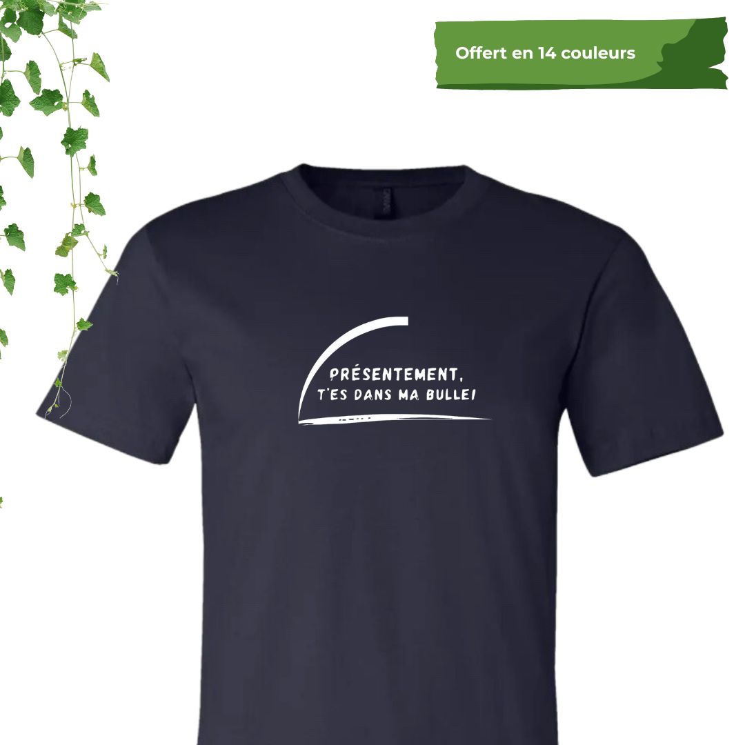 tshirt marine pour enseignant t es dans ma bulle
