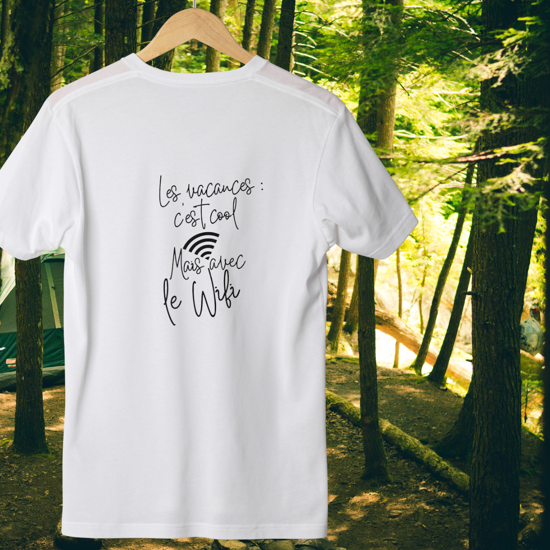 T-Shirt - Les vacances c'est cool, mais avec le Wifi