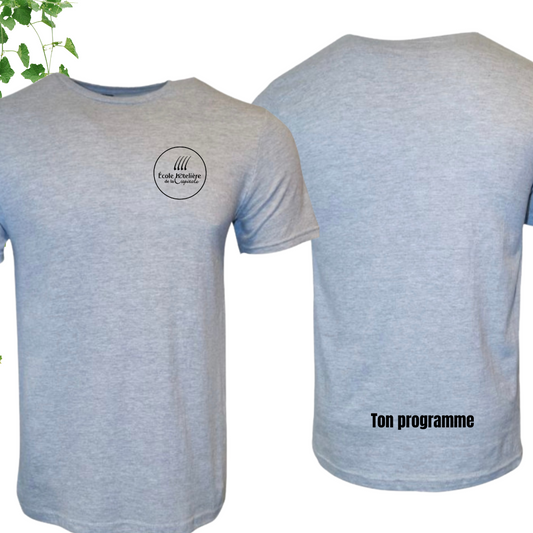 T-Shirt Gris - École hôtelière de la Capitale