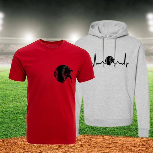 Duo Hoodie/T-Shirt Joueur Baseball