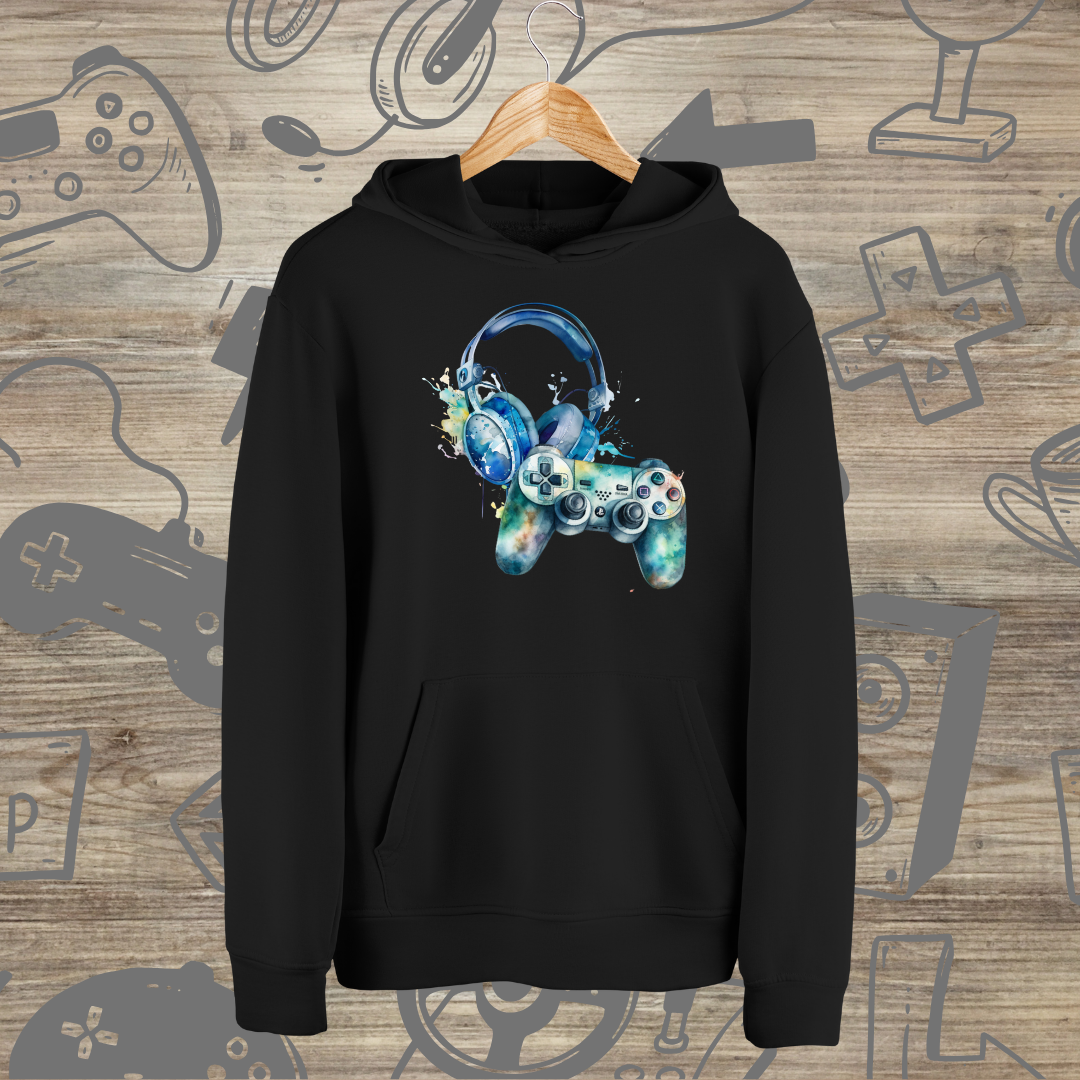 Hoodie Gamer Écouteurs-Manette