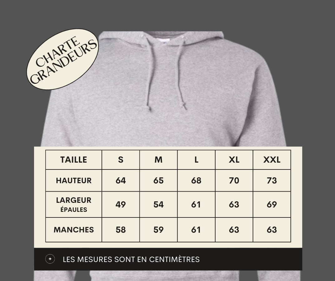 Hoodie Hockey Joueur - Faites ajouter un nom et un numéro au dos du chandail