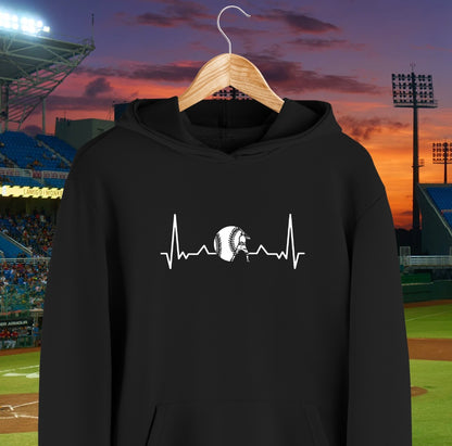 Hoodie - Ligne du cœur Baseball