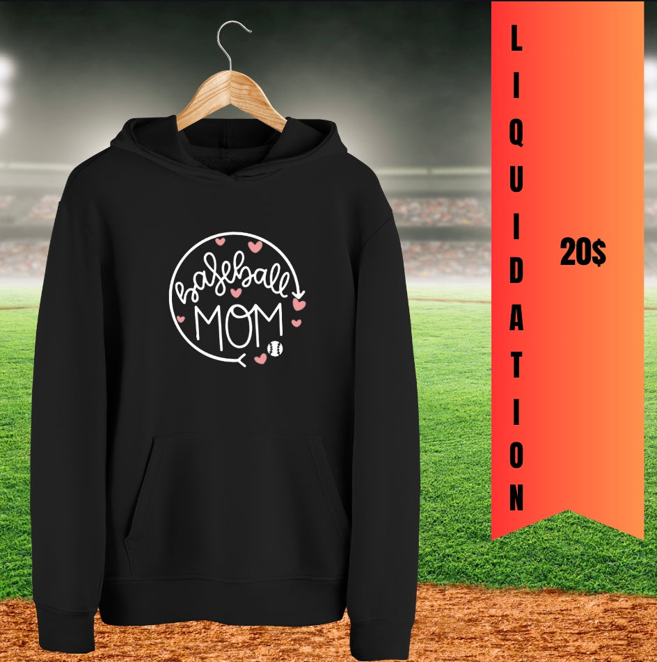 Hoodie - Baseball Mom à 20$