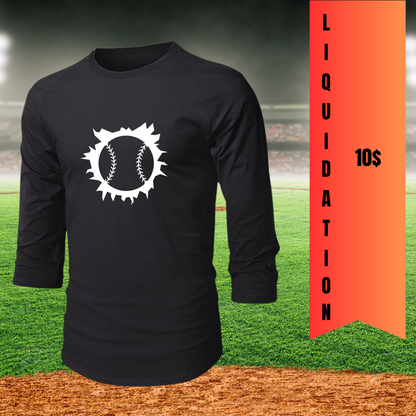 Chandail manches 3/4 baseball à 10$