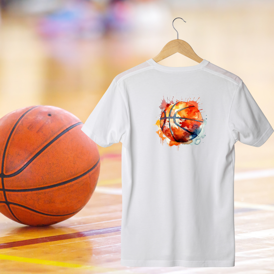 T-Shirt Basketball - Faites ajouter un nom et un numéro au dos du chandail