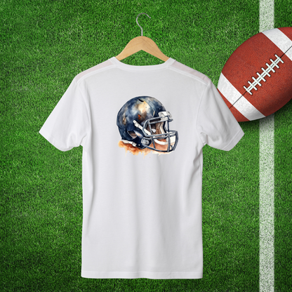 T-Shirt Casque Football - Faites ajouter un nom et un numéro au dos du chandail