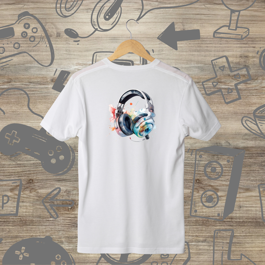 T-Shirt Gamer Écouteurs