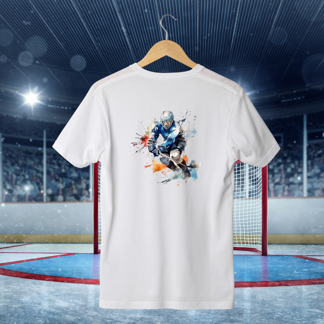 T-Shirt Joueur Hockey - Faites ajouter un nom et un numéro au dos du chandail