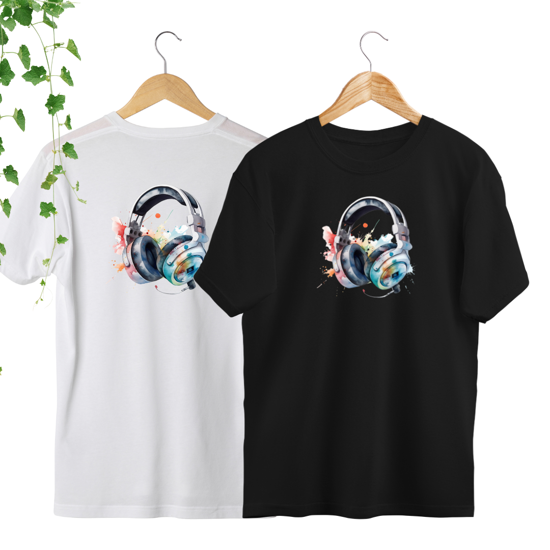 T-Shirt Gamer Écouteurs
