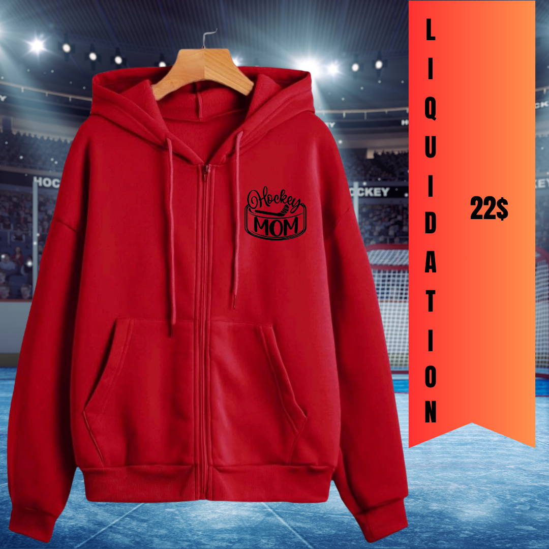 Veste Rouge hockey mom à 22$