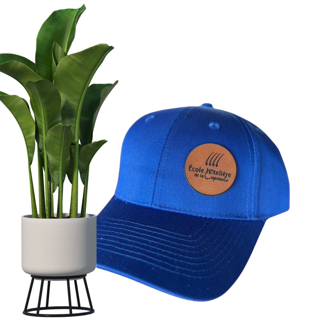 casquette bleu ecole hoteliere de la capitale