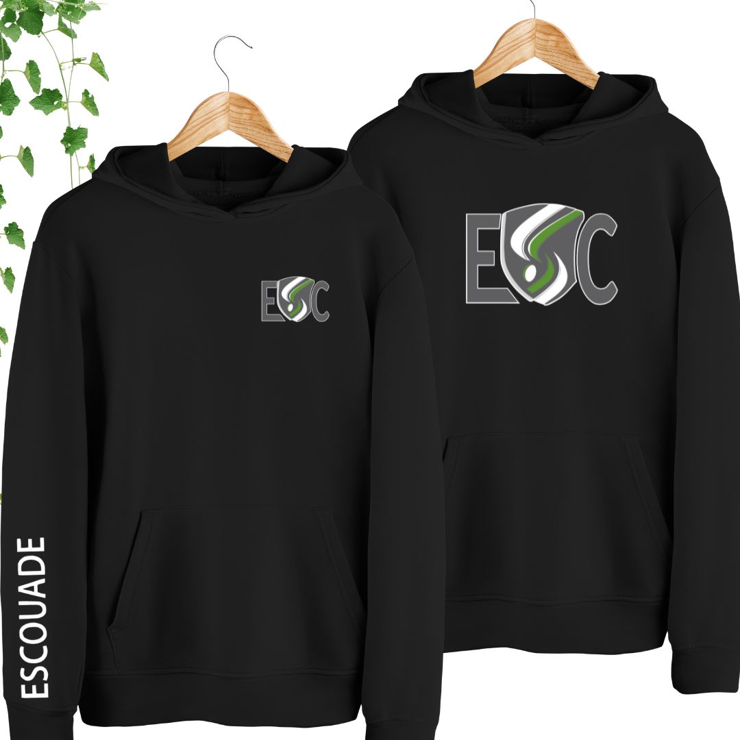 hoodie noir ecole secondaire saint charles