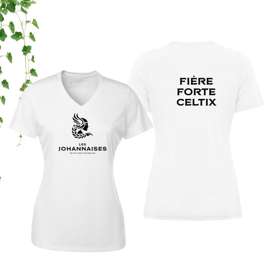 Dryfit coupe fille col en V | Johannaises - Modèle 3