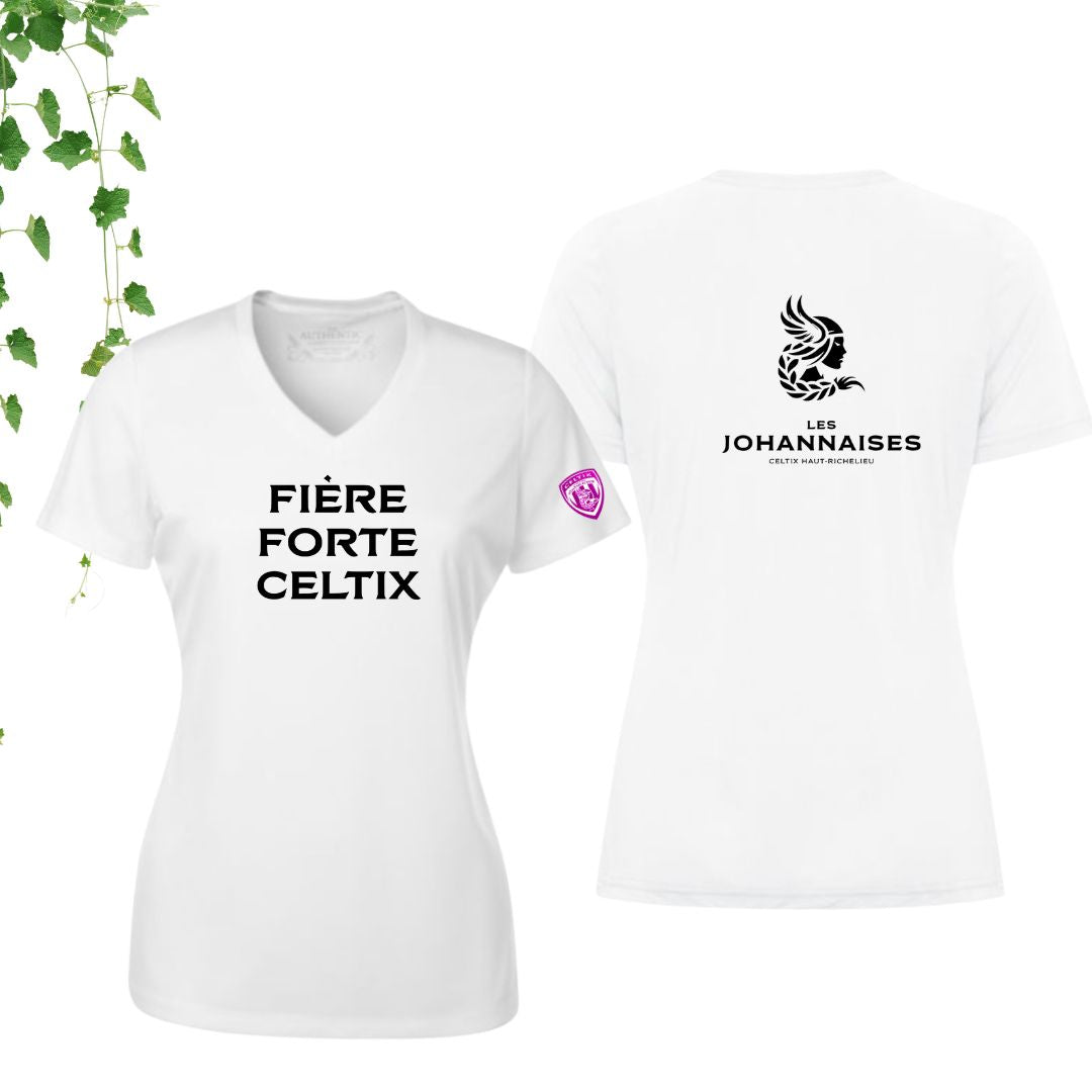 Dryfit coupe fille col en V | Johannaises - Modèle 13