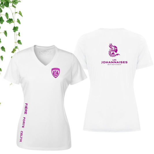 Dryfit coupe fille col en V | Johannaises - Modèle 16