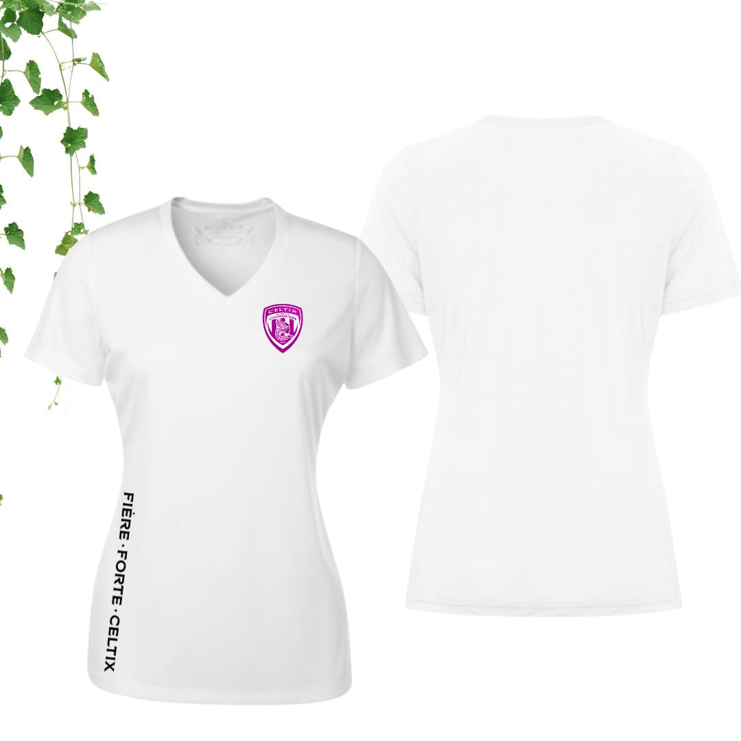 Dryfit coupe fille col en V | Johannaises - Modèle 2