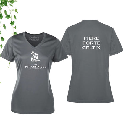 Dryfit coupe fille col en V | Johannaises - Modèle 3