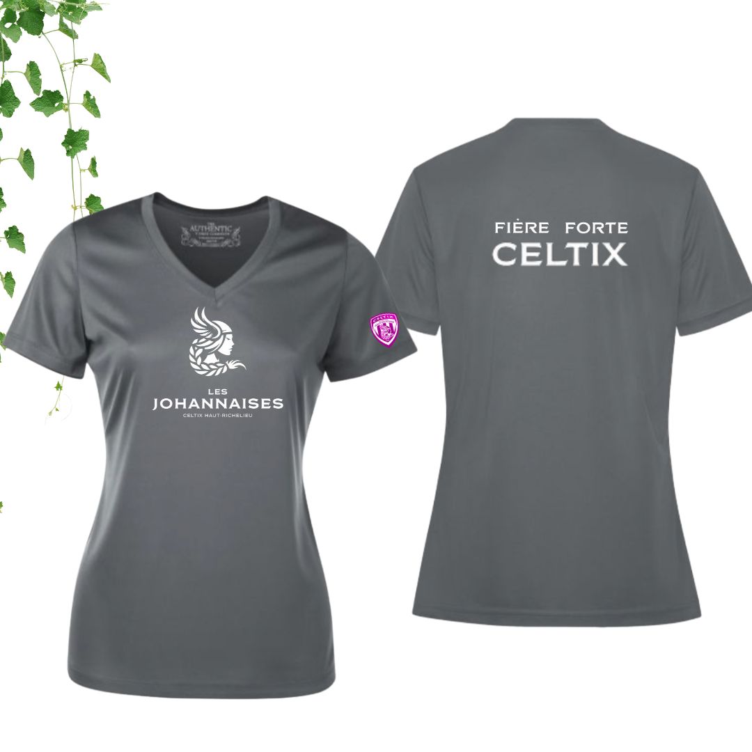 Dryfit coupe fille col en V | Johannaises - Modèle 11