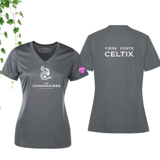 Dryfit coupe fille col en V | Johannaises - Modèle 11