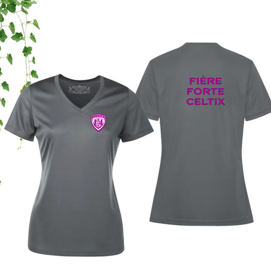 Dryfit coupe fille col en V | Johannaises - Modèle 14