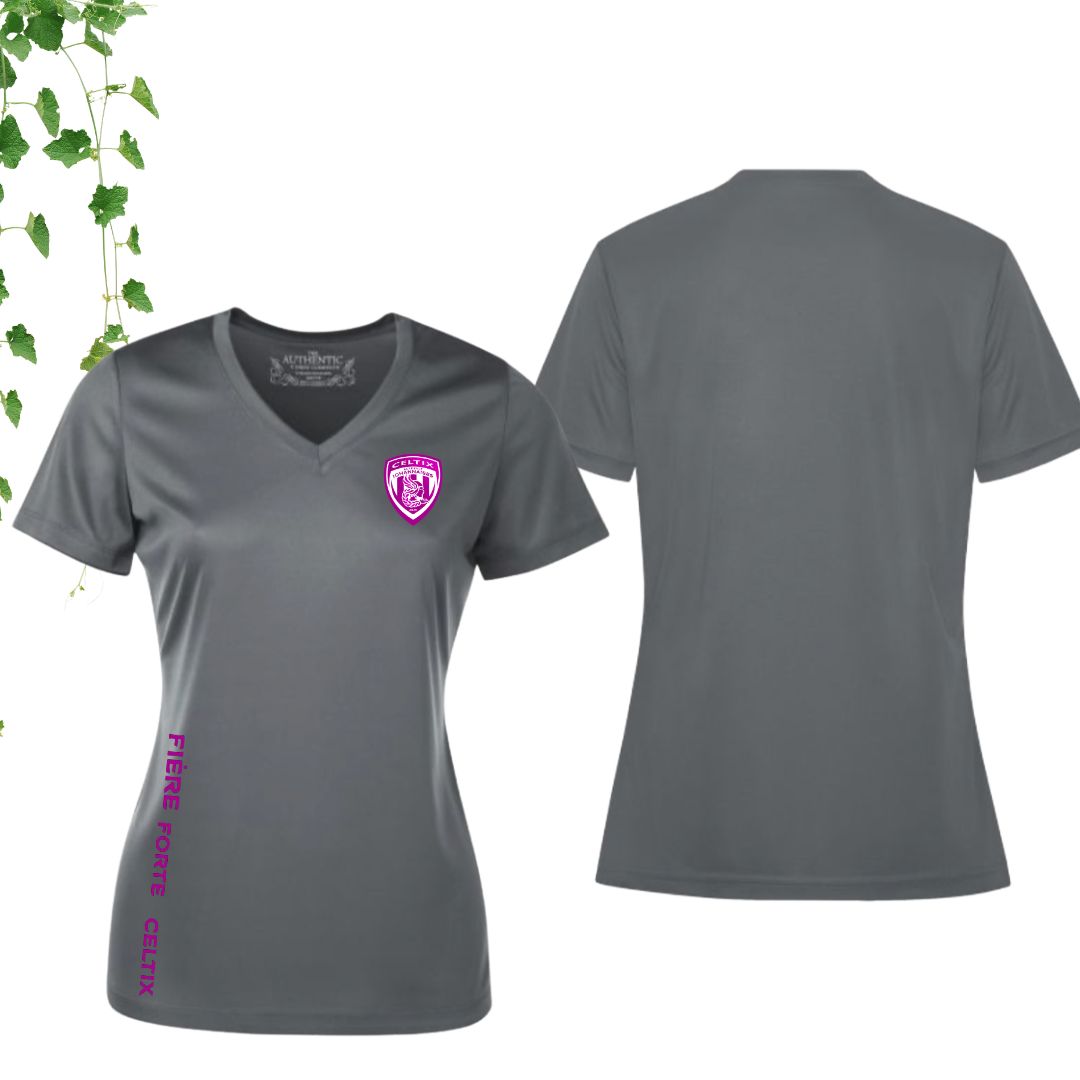 Dryfit coupe fille col en V | Johannaises - Modèle 17