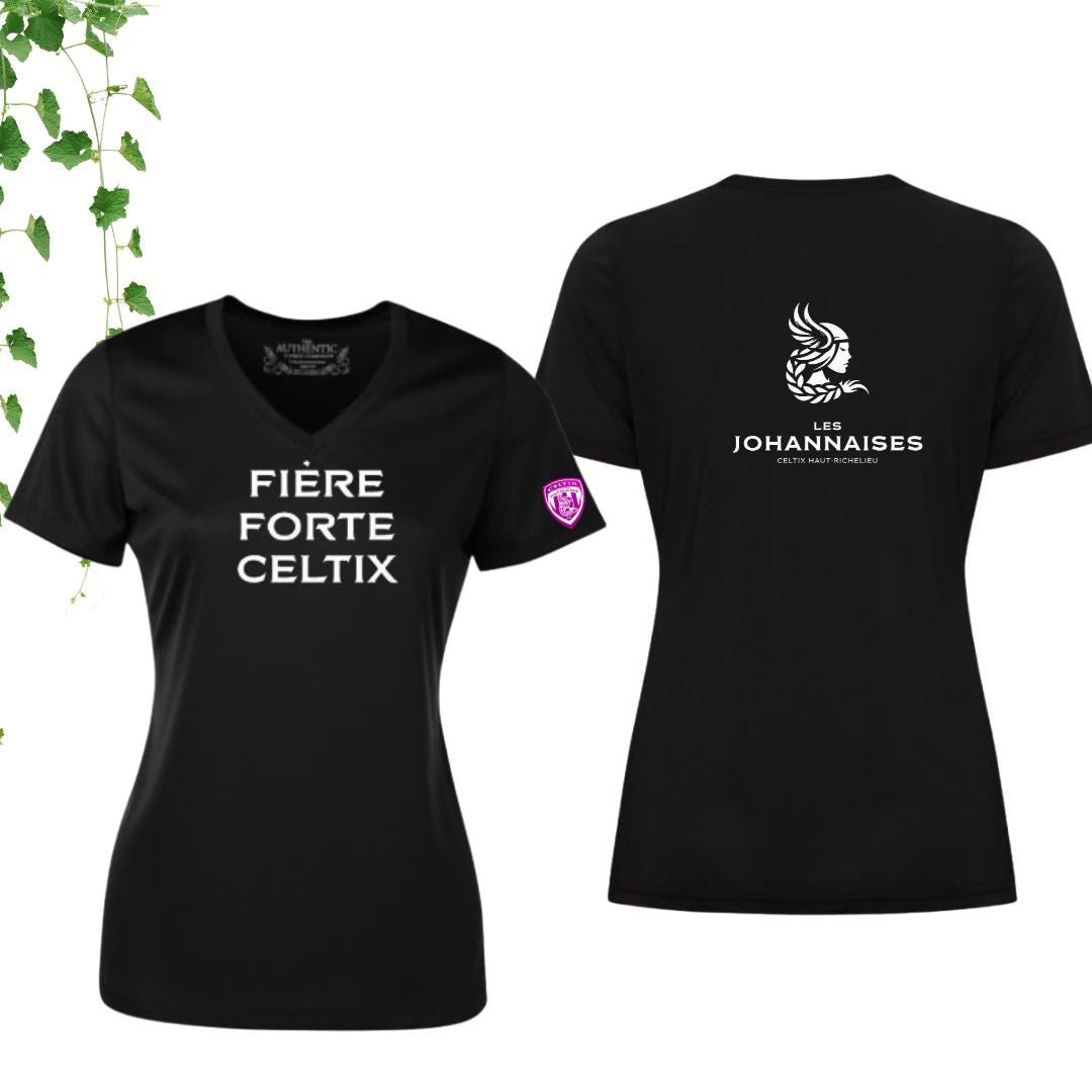 Dryfit coupe fille col en V | Johannaises - Modèle 13