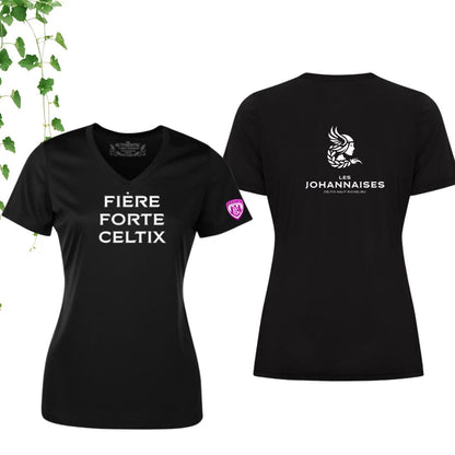 Dryfit coupe fille col en V | Johannaises - Modèle 13