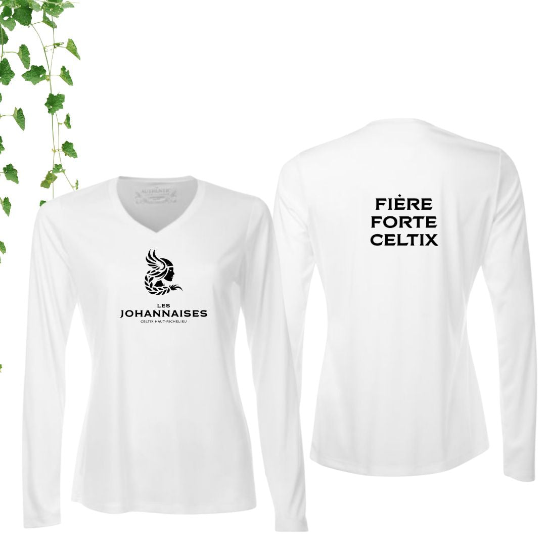 Dryfit coupe fille manches longues | Johannaises - Modèle 11